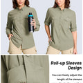 TACVASEN Women's UPF50+ Quick Dry Hiking Fishing Blouse - View 2 | SAMAG