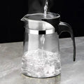 High-temperature resistant and elegant cup, household tea set, one-click tea and water filtration, glass teapot cover