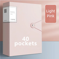 A4 Display Paper File Folder 40/60/100 Pockets Document Organizer with Snap Closure Office School Stationery