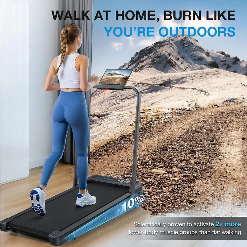 Folding Home Treadmill with Incline and Handle Bar | SAMAG