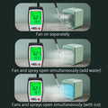 2026 Portable Mini Air Conditioner Desktop Fan USB Rechargeable Air Cooler Table Cooling Mist Fan Humidifier for Office Home