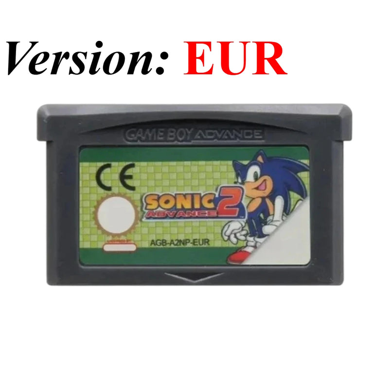 Classic GBA Game Cartridge Breath of Fire Kirby Sonic Advance Wars Golden Sun GBA SP Retro Video Game Collection Gift