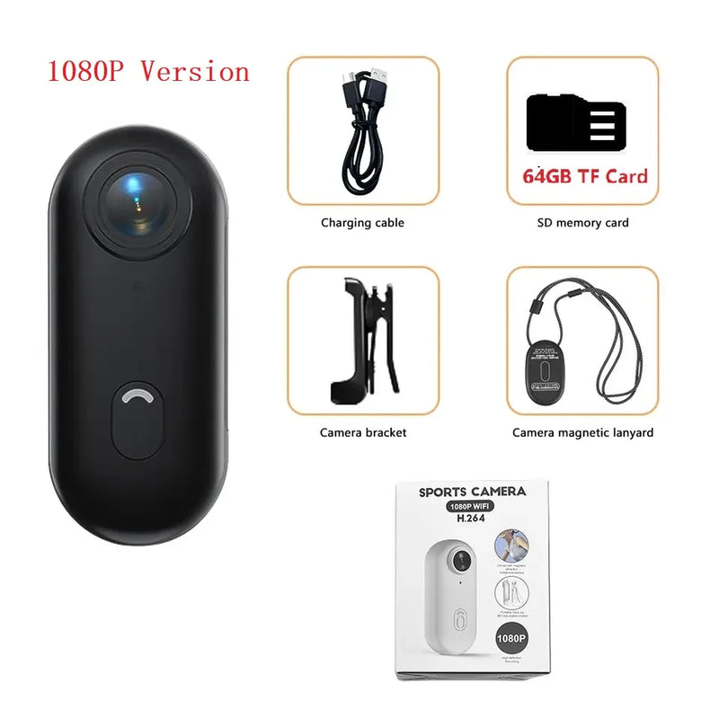 4K Action Camera Portable Bicycle Hd For Cam Mini Video Digital Body Professional Motorcycle Cameras Helmet Wifi On Accessories