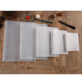 A6 Frosted Loose-Leaf Binder Folder Premium PP File Folder Semi Transparent Elastic Band Office Supplies for School Business