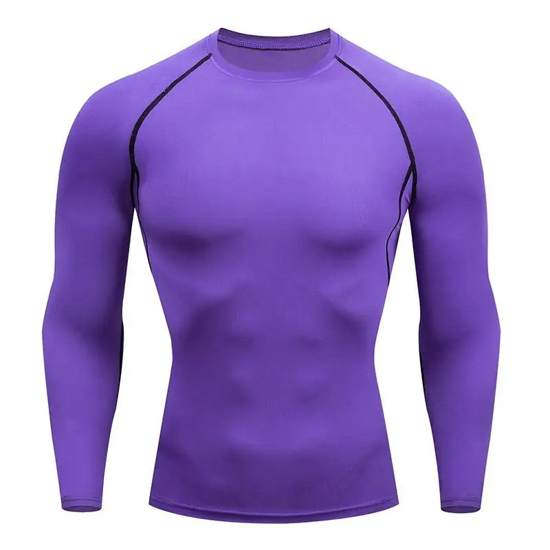 Compression Running Top Men Long Sleeve Shirt For Male Gym Clothing Quick Dry Sportswear Fitness Tee Training Workout Muscle Top