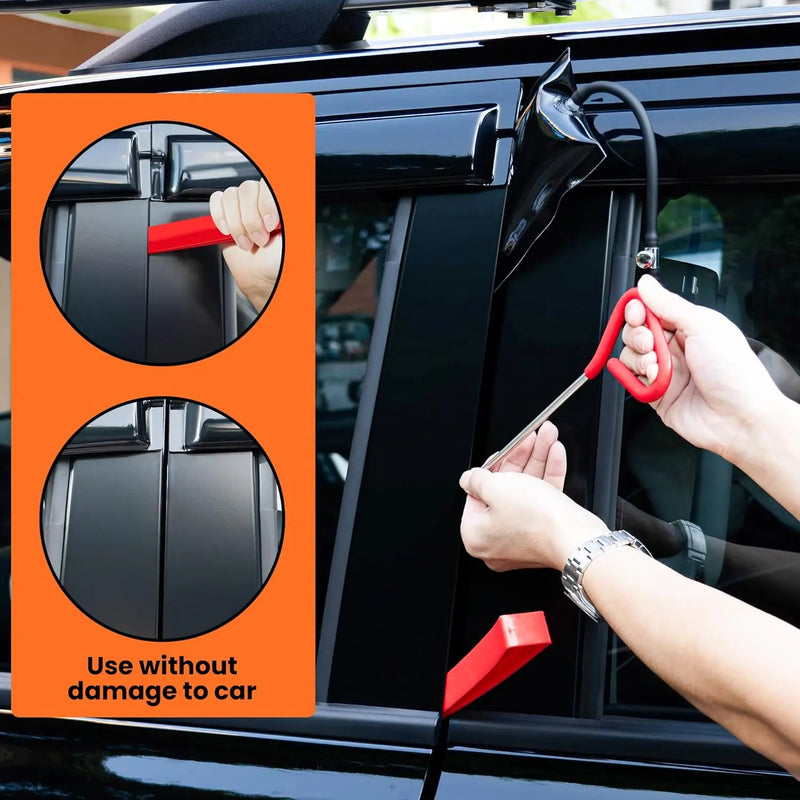 Automotive Repair Tool Kit, Long-Reach Tools, Emergency Tools, Manual Tools, Portable Automotive Tool Set with Carry Bag for Car
