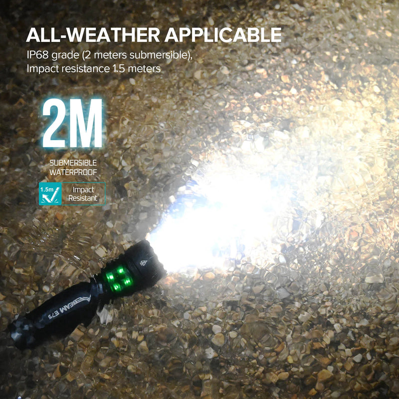 ACEBEAM E75 Quad - Core LED Flashlight USB C Rechargeable - View 6 | SAMAG