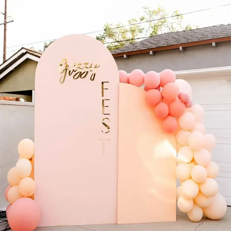 Rainbow Acrylic Backdrop Wall Panel for Wedding Decoration Baby Shower, PVC