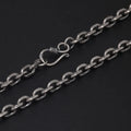 Real Pure 925 Sterling Silver 2.5 3 4 5mm Cable Link Chain Necklaces For Men And Women Vintage Viking Punk - Visuel 3 | SAMAG