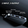 Lenovo 120w 50000mah Power Bank 12w Portable Fast Charger External Battery Powerbank High Capacity Powerbank For Iphone Samsung