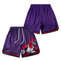 2026 New Men's Dinosaur Graphic Mesh Basketball Shorts Quick-Drying Training Running Casual Loose Five-Point Shorts