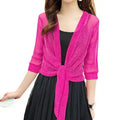 Women's Sparkling Lace - Up Cardigan Summer Sheer Cover Up - View 8 | SAMAG