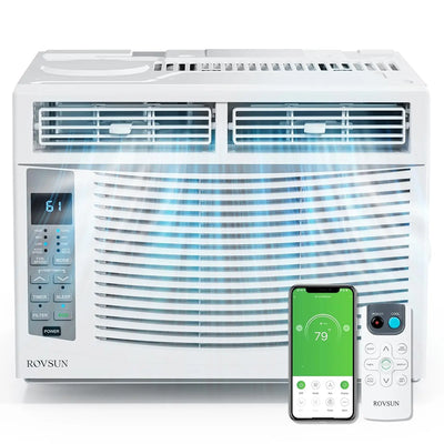 6000 BTU Smart Window AC with WiFi, Remote & App Control | SAMAG