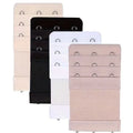 4 Pieces 3-Hook Bra Strap Extender; Comfortable and Adjustable Bra Strap Clip; Lingerie Accessory for Women