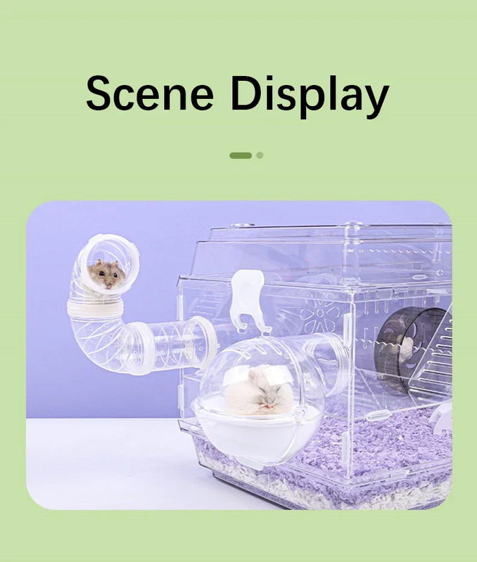 New Hamster Coop External Pipelines Can Be Randomly Spliced DIY Landscape Design Pipes Hamster Cage Modification Movement Tunnel