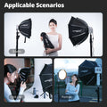 AMBITFUL Q3 40cm 60cm GODOX Mount Softbox SA-GD Speed Ring Matt Box Light Box For GODOX ML100 BI ML60 AD300Pro LED Flashlight