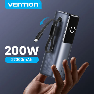 Vention 200W Power Bank 27000mAh PD 3.1 140W Max Portable | SAMAG
