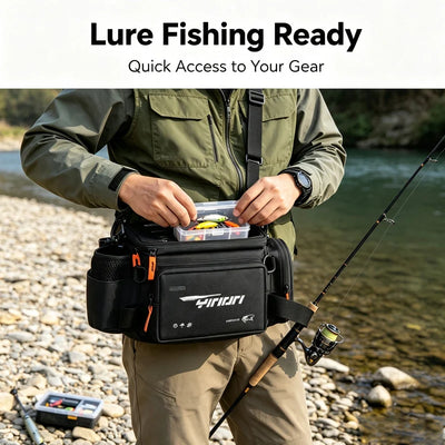 Waterproof Fishing Tackle Bag Multi‑Pocket Large Capacity | SAMAG