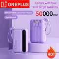 ONEPLUS 120W 50000mAh Portable Power Bank High Capacitybuilt-in 4 Cables Two-Way Fast Charging Mini Powerbank For iPhone Samsung