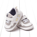 New Color Blocked 0-18M Spring And Autumn Baby Shoes For Men And Women PU Cartoon Printed Casual Sports Soft Soled Baby Walking