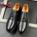 Trendy New Men's Casual Black Brown Lace Up Oxfords Shoes Gentleman Business Flats Dress Homecoming Footwear Zapatos Hombre