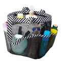 Striped Toiletry Bag Unisex Bathroom Foldable Mesh Toiletry Bag Portable Multifunctional Handheld Bath Bag