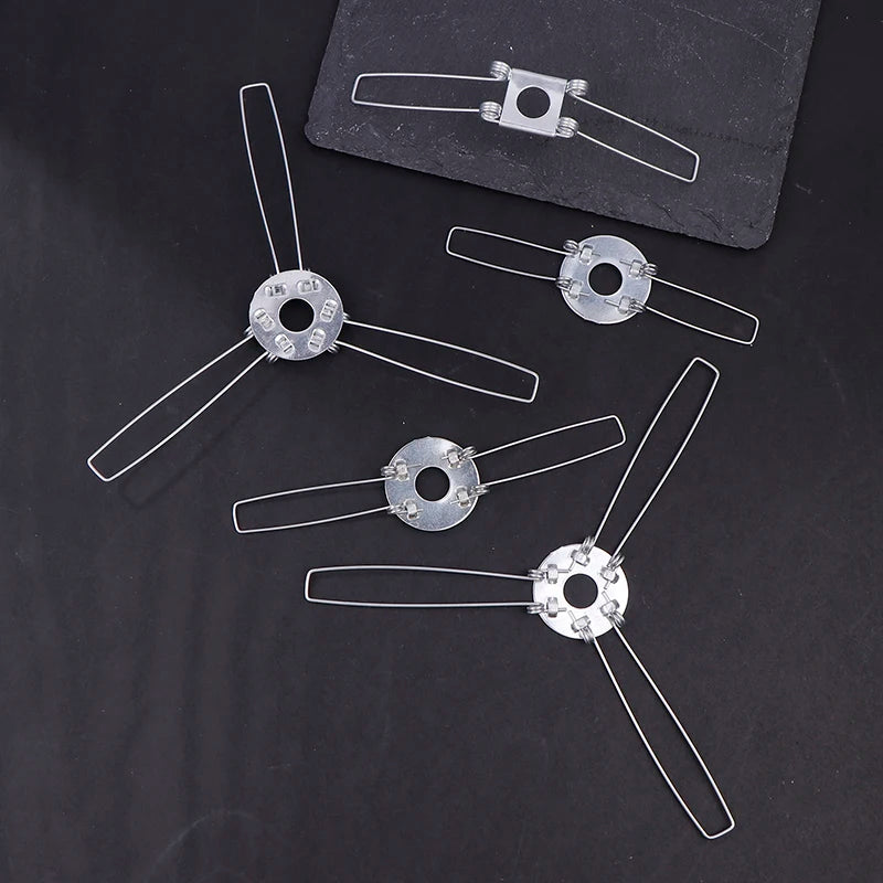4Pcs 2-Forks 3-Forks Galvanized Fixing Spring Clip Spring Buckle For Fixing Lampshade Shrapnel DIY For Pandent Lamps Lanterns