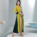 Eid Diamonds Abayas for Women Luxury Dubai Kaftan Muslim Evening Party Maxi Dress Turkey Kaftan Morocco Caftan Femme Musulmane
