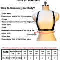 Fashion Punk PU Leather Waist Belt for Women Gothic Body Bondage Chest Harness Belt Adjustable Suspenders Clothing Accessories