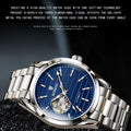 New Fashionable Business Men's Mechanical Watch 43mm Automatic Winding Men's Watch Stainless Steel Waterproof Watch