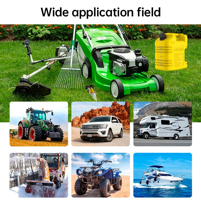 Rechargeable electric car fuel pump with lithium battery, capable of pumping gasoline. Electric, automatic, suitable for self-dr