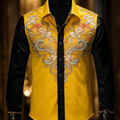 New 11 color men's long sleeved lapel shirt | SAMAG