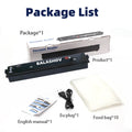 220V Electric Vacuum Sealer Packaging Machine with Free 15pcs Vacuum Bags Machine Household Black Food Vacuum Sealer