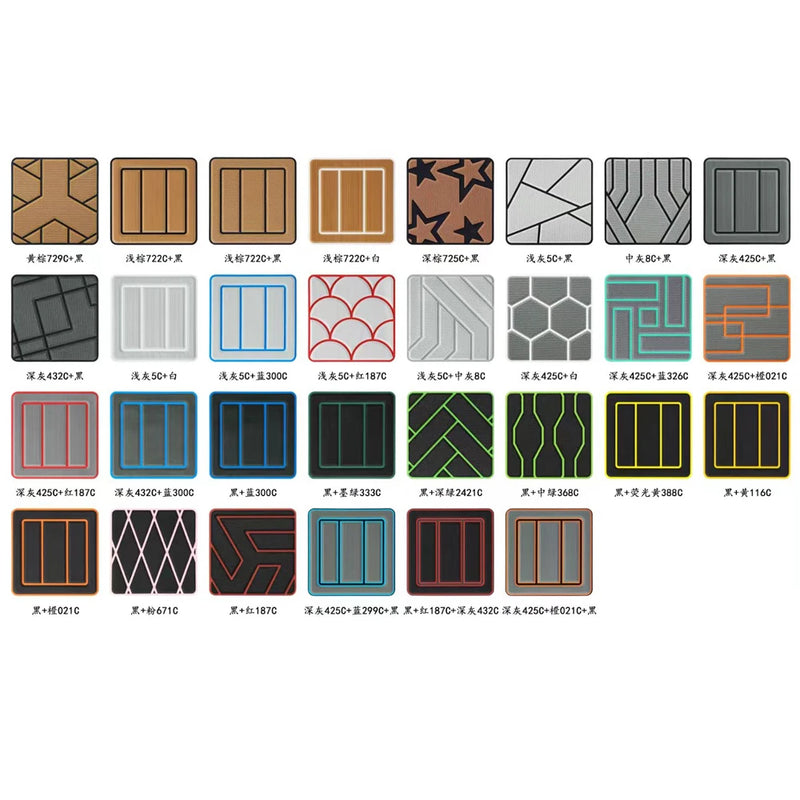 KXKZREN Customized 2012 Sea Ray Sundeck 240 Swim Platform Cockpit Self-adhesive 5mm Flooring Pad EVA Foam Decking Sheet Mat