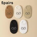 5/10pairs Baby Socks Toddler Low-cut Ankle Socks Cute Cartoon Bear Pattern Socks Boys and Girls aged 0-5 all season collection