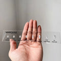 Cubic Zirconium Gemstones Diamond Tools Size Reference Color Clarity Shape Master Stone Set for Jewelry Making