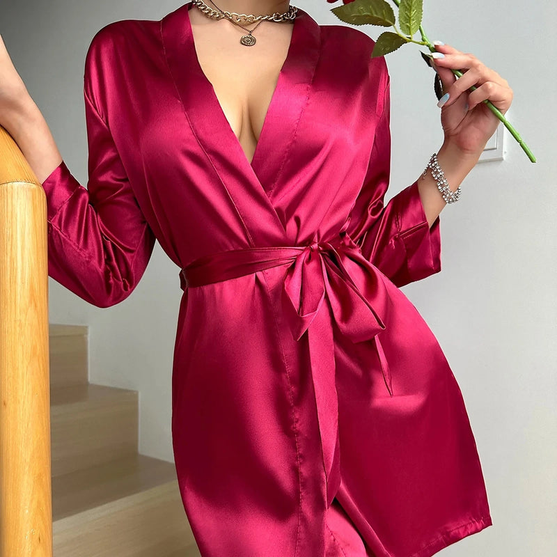 Pajamas women summer European and American ladies lace-up | SAMAG