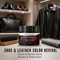 Shoe Color Restoration Balm, Recolor, Shine & Protect Faded Leather Footwear Waterproof