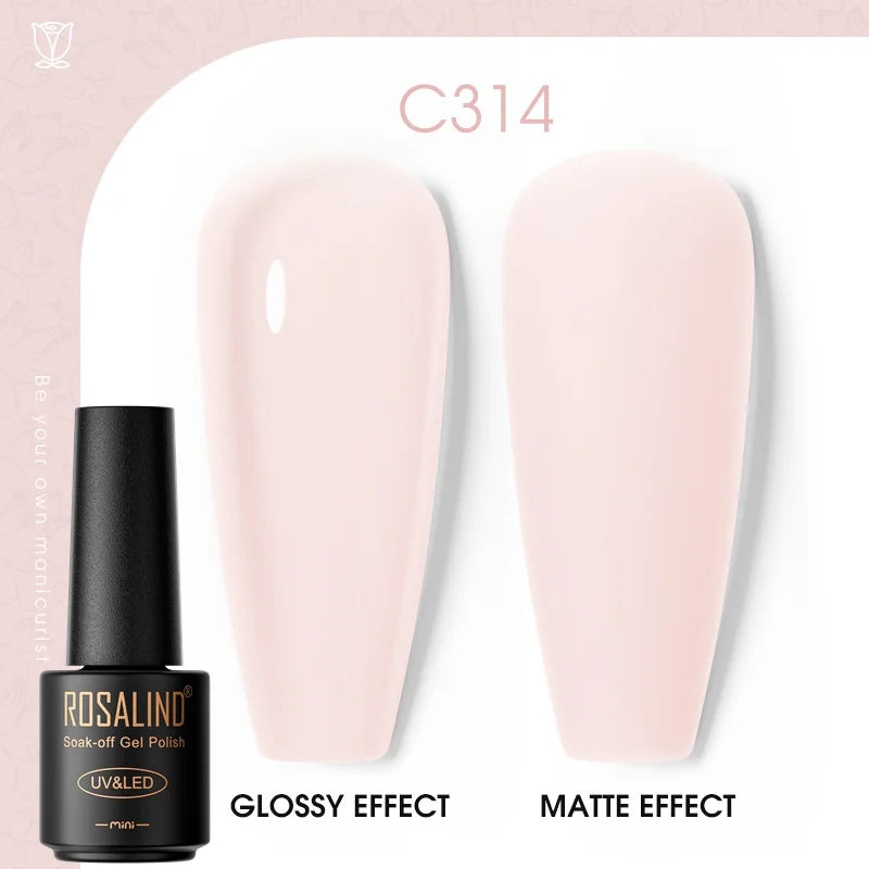 ROSALIND Gel Polish Manicure for Nails Semi Permanent Vernis top coat UV LED Gel Varnish Soak Off Nail Art Gel Nail Polish