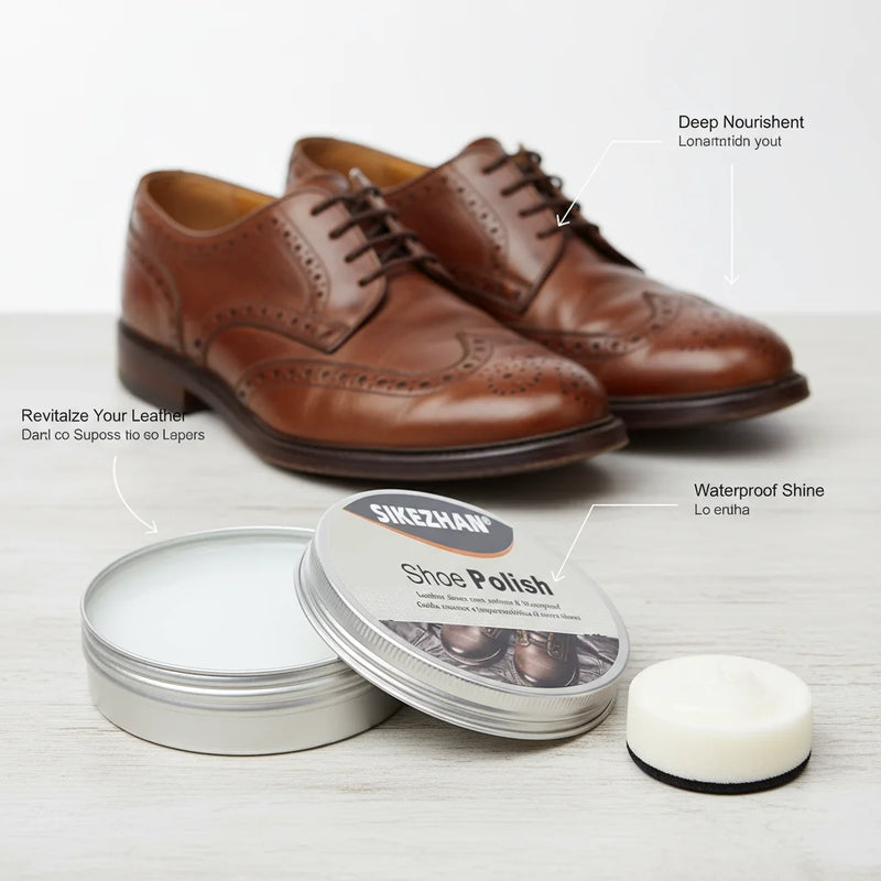 Leather Shoe Polish Cream – Shoe Care Balm To Restore Shine, Soften & Waterproof Leather Shoes and Boots