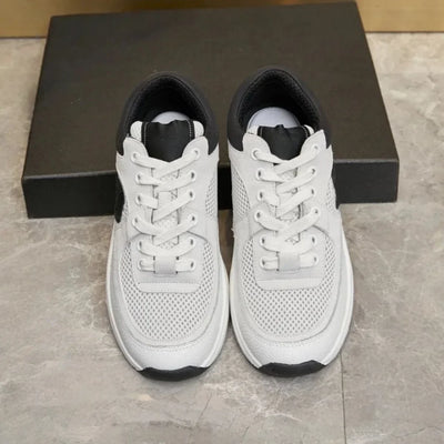 Vintage Low Top Leather Sneakers for Men Breathable | SAMAG