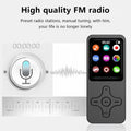 Portable Walkman Mini MP3 Player Bluetooth-compatible Speaker 8/16/32/64/128GB HiFi Music Speaker with FM Radio Recording E-book