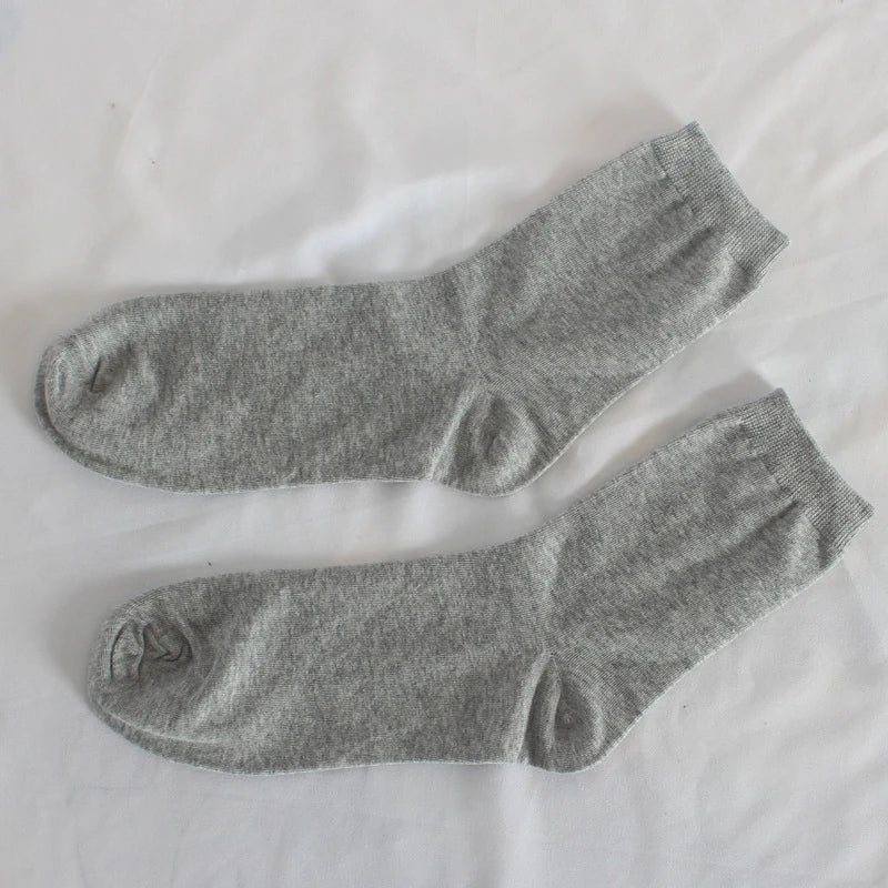 10Pairs Men's Pure Cotton Socks Autumn winter Black White | SAMAG