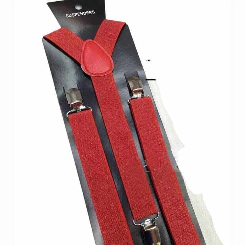 Mens Adjustable Belt Pants Holder Wear Elastic 3 Clips Y - Back Suspenders Braces school Fashion MW21 - Visuel 11 | SAMAG