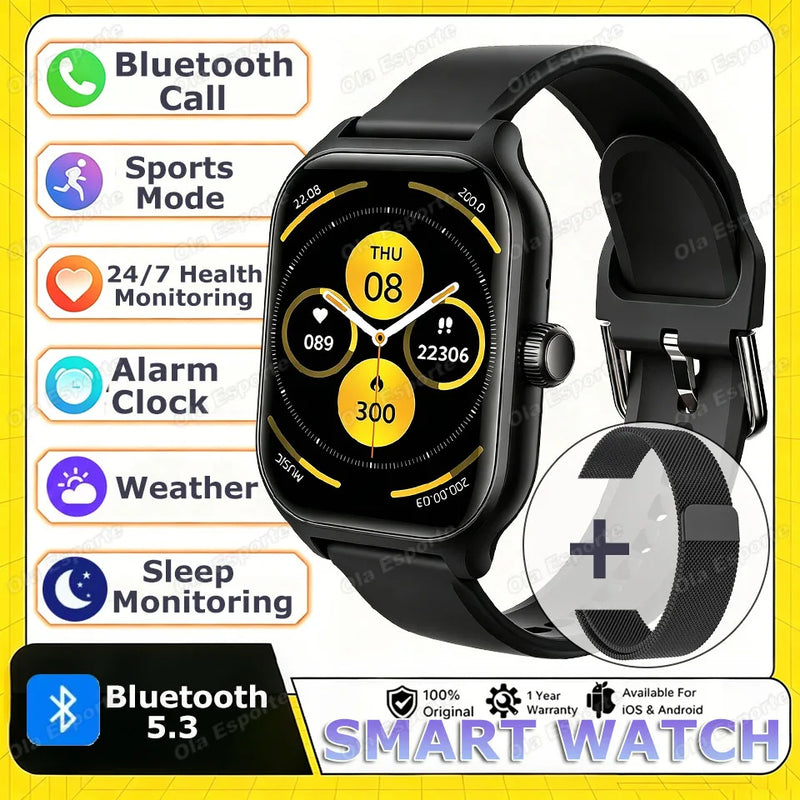 Outdoor Military GPS Smart Watch Men Waterproof Multiple Sport Mode Fitness HD Bluetooth Call Smartwatch Men Women Bracelet 2026