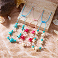Bohemia Shell Conch Starfish Bracelet for Women Handmade Adjustable Rope Summer Beach Party Jewelry - Visuel 5 | SAMAG