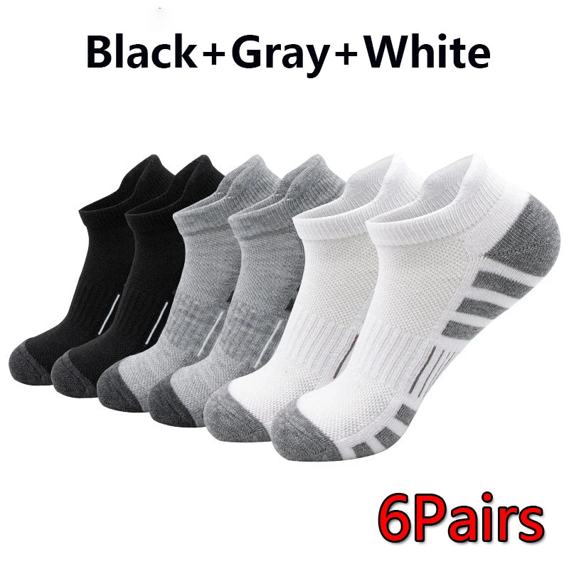 Pairs Ankle Athletic Running Socks Breathable Cotton | SAMAG