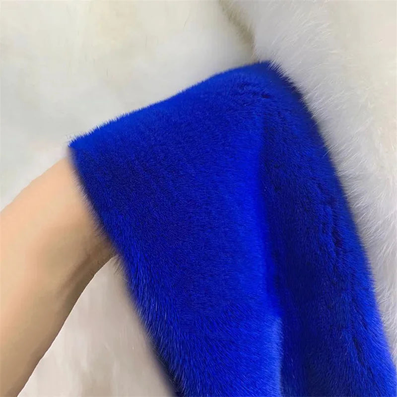 Mule Slippers Mink Fur Slides Comwarm Fashion Women Clogs Cork Insole Fur Slippers with Arch Support Outdoor Slides Home Shoes