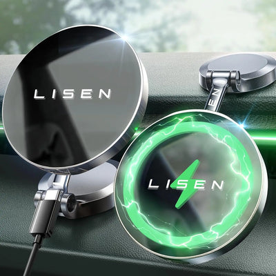 LISEN for Magsafe Car Mount Charger 15W, [360° Rotation | SAMAG