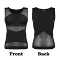 Men Compression Shirt Slimming Undershirt Body Shaper Chest Compression Tummy Control Tank Top Shapewear Underwear